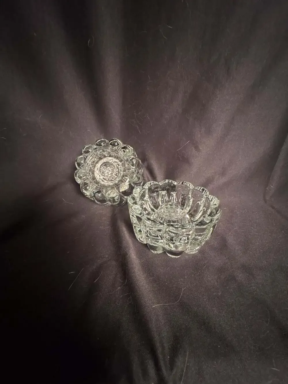 Princess House Vintage Crystal Reversible 3-Way Candle Holder